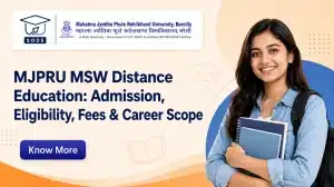 MJPRU MSW Distance Education